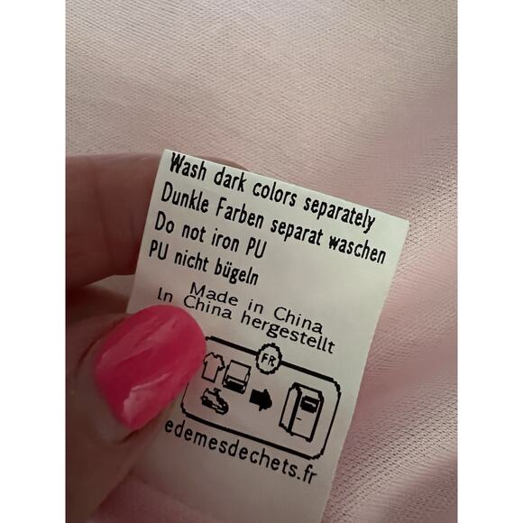 KANCY KOLE Pink All Over Sequin Open Front Cardigan Jacket Blazer Sz L - Picture 9 of 11